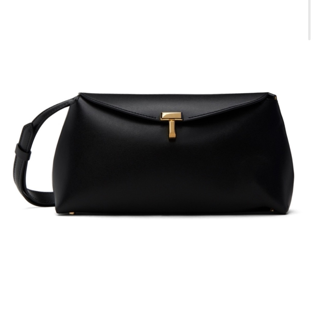 Toteme small T-lock purse in black